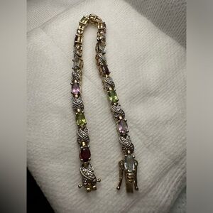 Diamonique Epiphany Gemstone Tennis Bracelet